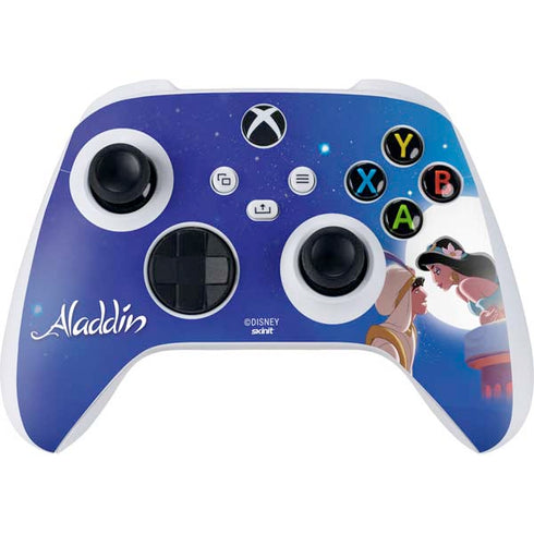 Disney Aladdin and Princess Jasmine Kiss Xbox Series S Controller Skin
