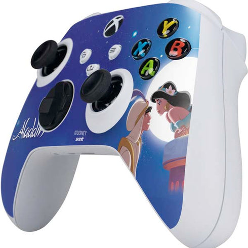 Disney Aladdin and Princess Jasmine Kiss Xbox Series S Controller Skin
