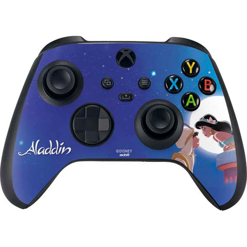 Disney Aladdin and Princess Jasmine Kiss Xbox Series X Controller Skin