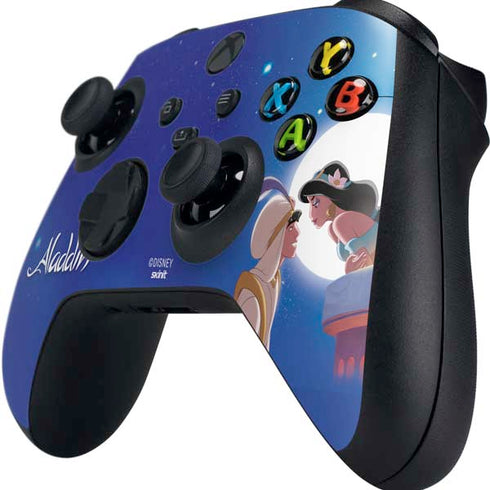 Disney Aladdin and Princess Jasmine Kiss Xbox Series X Controller Skin
