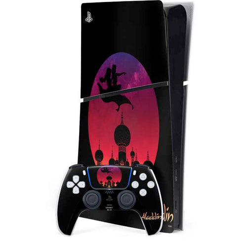 Disney Aladdin A Whole New World Art PS5 Slim Digital Edition Console Skin