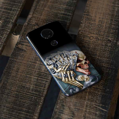 Alchemy Carta Read Em and Weep Moto E5 Plus Skin