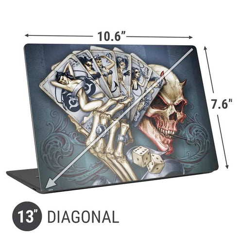 Alchemy Carta Read Em and Weep Universal Laptop 13in (10.6 x 7.6in) Skin