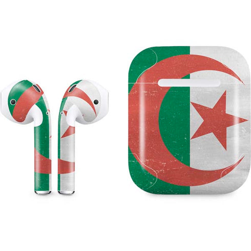 Algeria Flag Distressed Apple AirPods Skin