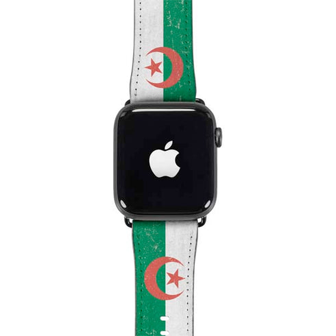Algeria Flag Distressed Apple Watch Band 38-40mm