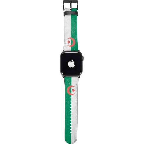 Algeria Flag Distressed Apple Watch Band 38-40mm