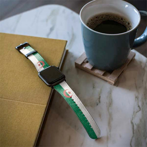 Algeria Flag Distressed Apple Watch Band 38-40mm