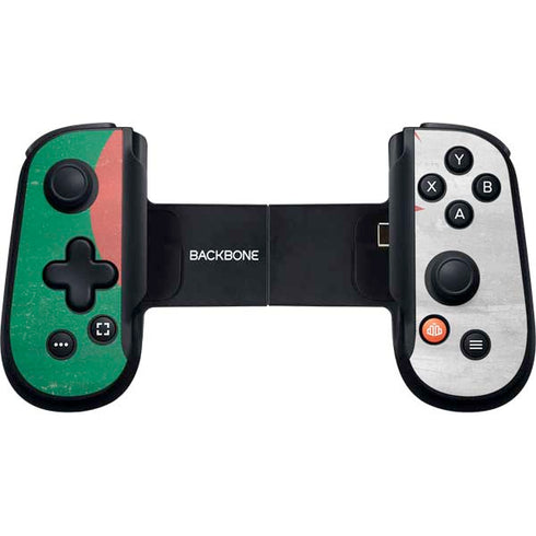 Algeria Flag Distressed Backbone One for iPhone Game Controller Skin