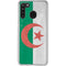 Algeria Flag Distressed Galaxy A21 Clear Case
