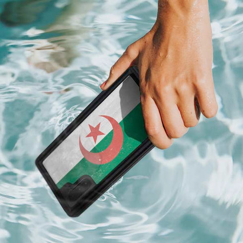 Algeria Flag Distressed Galaxy Note 10 Waterproof Case