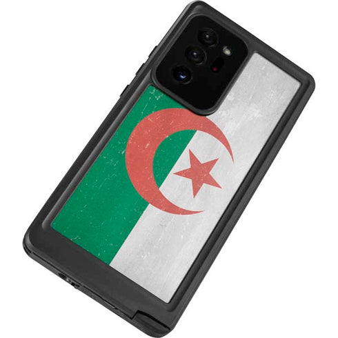 Algeria Flag Distressed Galaxy Note20 Ultra 5G Waterproof Case