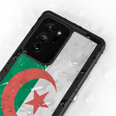 Algeria Flag Distressed Galaxy Note20 Ultra 5G Waterproof Case