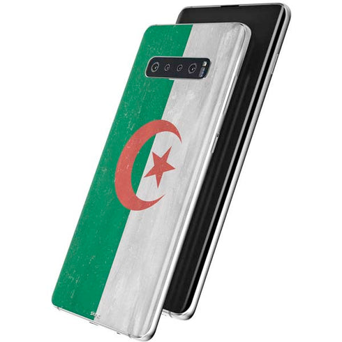 Algeria Flag Distressed Galaxy S10 Skin
