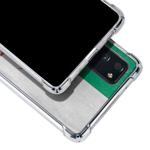 Algeria Flag Distressed Galaxy S20 FE Clear Case