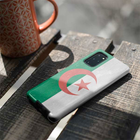 Algeria Flag Distressed Galaxy S20 Plus Pro Case