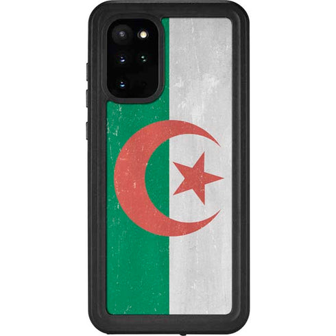 Algeria Flag Distressed Galaxy S20 Plus Waterproof Case
