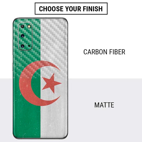 Algeria Flag Distressed Galaxy S20 Skin