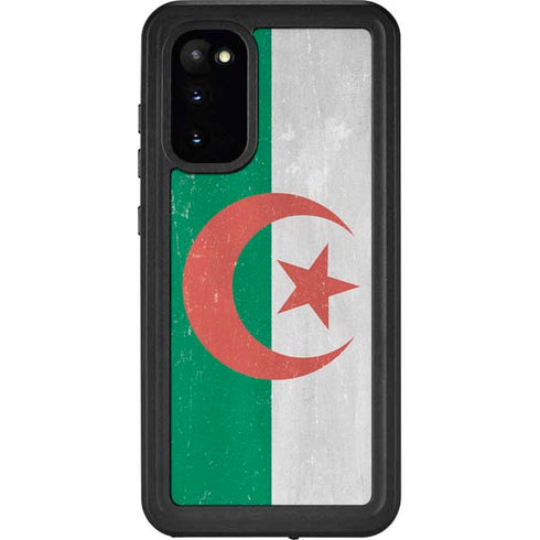 Algeria Flag Distressed Galaxy S20 Waterproof Case