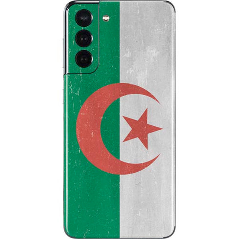 Algeria Flag Distressed Galaxy S21 5G Skin