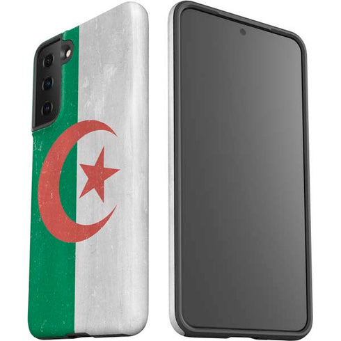 Algeria Flag Distressed Galaxy S21 FE Pro Case
