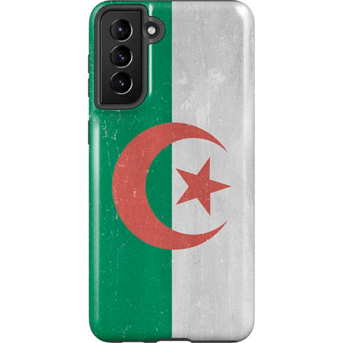 Algeria Flag Distressed Galaxy S21 Plus 5G Pro Case