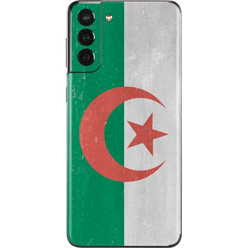 Algeria Flag Distressed Galaxy S21 Plus 5G Skin