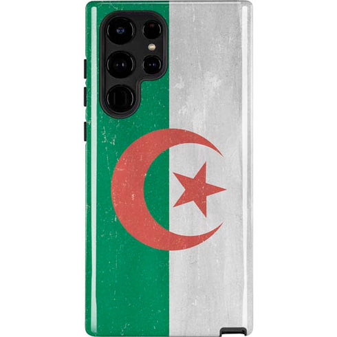 Algeria Flag Distressed Galaxy S22 Ultra Pro Case