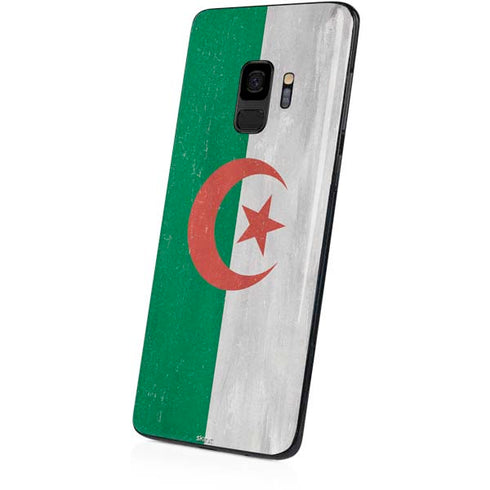Algeria Flag Distressed Galaxy S9 Skin
