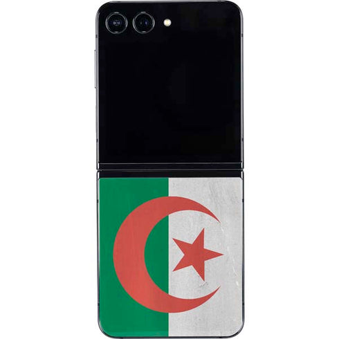 Algeria Flag Distressed Galaxy Z Flip5 5G Skin