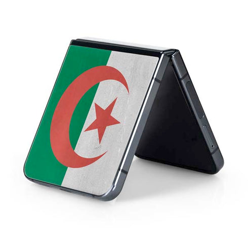 Algeria Flag Distressed Galaxy Z Flip5 5G Skin