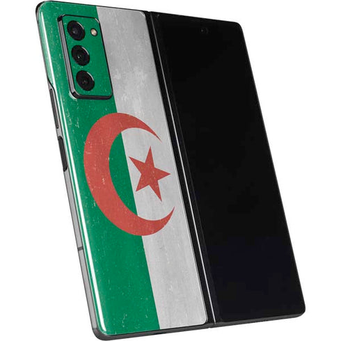 Algeria Flag Distressed Galaxy Z Fold2 5G Skin
