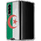 Algeria Flag Distressed Galaxy Z Fold4 5G Clear Case