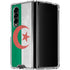 Algeria Flag Distressed Galaxy Z Fold4 5G Clear Case