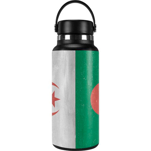 Algeria Flag Distressed Hydro Flask 32oz Wide Mouth Skin