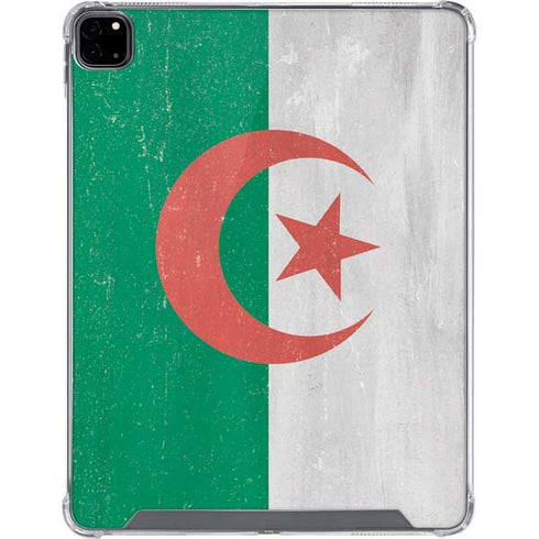 Algeria Flag Distressed iPad Pro 12.9in (2020) Clear Case