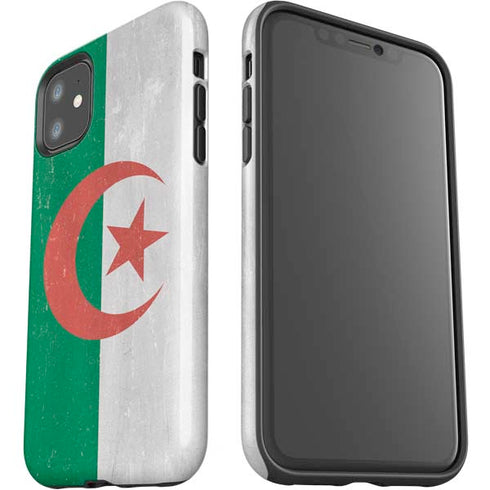 Algeria Flag Distressed iPhone 11 Impact Case