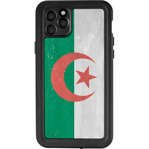 Algeria Flag Distressed iPhone 11 Pro Max Waterproof Case