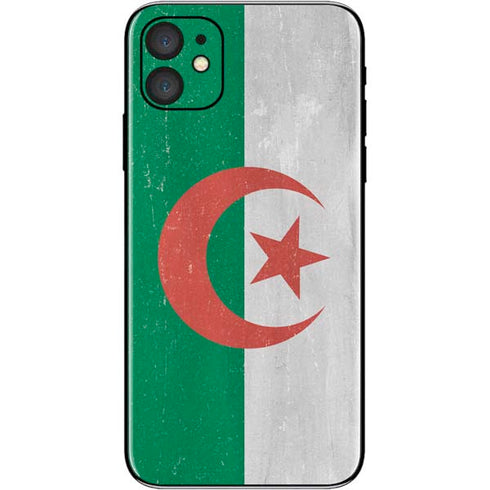 Algeria Flag Distressed iPhone 11 Skin