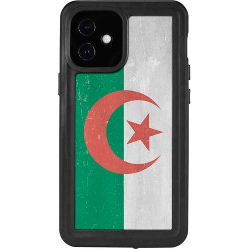 Algeria Flag Distressed iPhone 12 Mini Waterproof Case