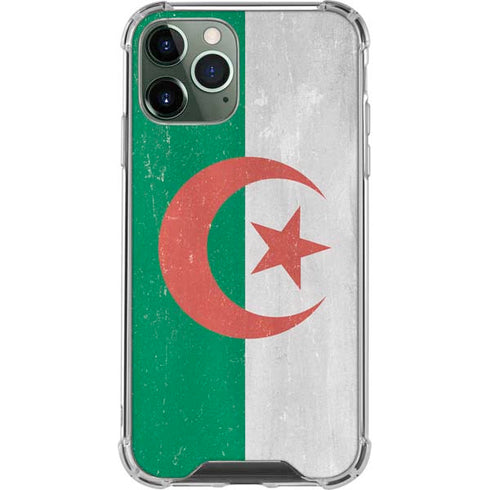 Algeria Flag Distressed iPhone 12 Pro Max Clear Case