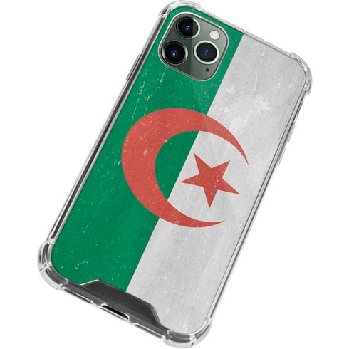 Algeria Flag Distressed iPhone 12 Pro Max Clear Case