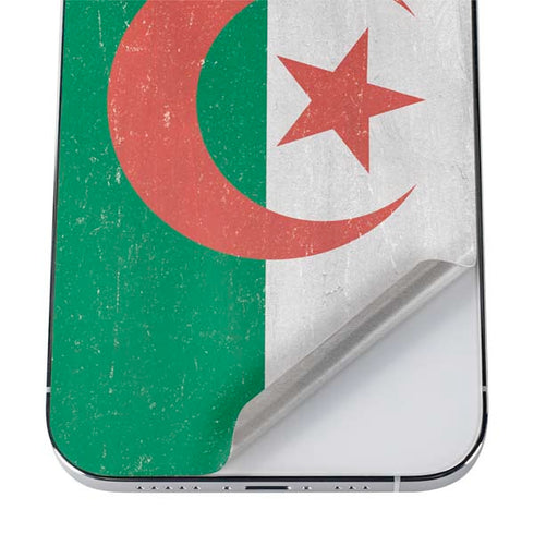 Algeria Flag Distressed iPhone 12 Pro Skin