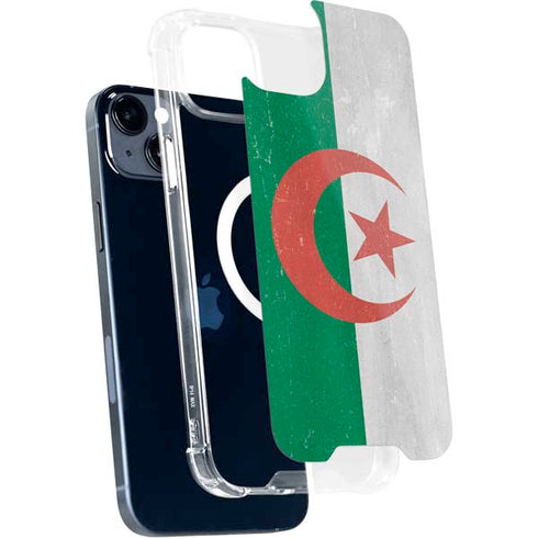 Algeria Flag Distressed iPhone 13 MagSafe Case
