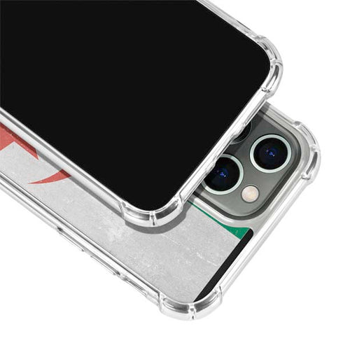 Algeria Flag Distressed iPhone 13 Pro Clear Case