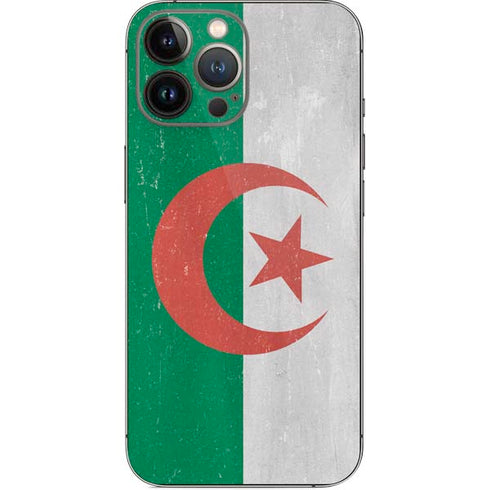 Algeria Flag Distressed iPhone 13 Pro Max Skin