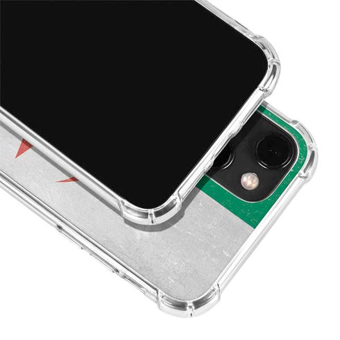 Algeria Flag Distressed iPhone 14 Plus Clear Case