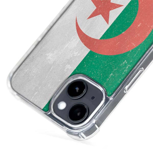 Algeria Flag Distressed iPhone 14 Plus MagSafe Case