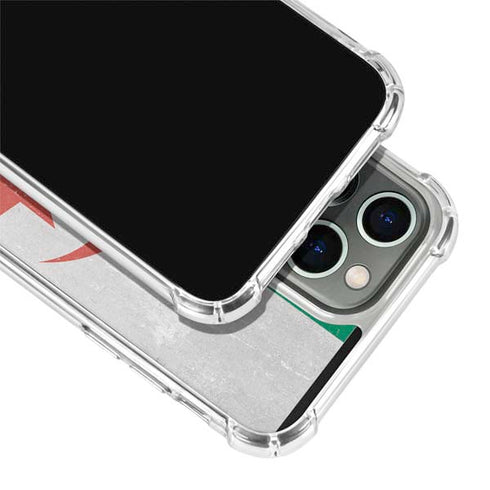Algeria Flag Distressed iPhone 15 Pro Clear Case