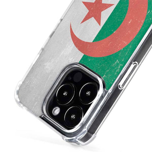 Algeria Flag Distressed iPhone 14 Pro Max MagSafe Case