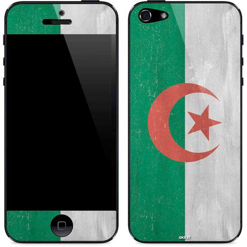 Algeria Flag Distressed iPhone 5/5s/5SE Skin